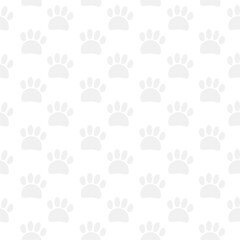 Animal paw print seamless pattern background