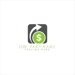 Arrows Corporate Invest Business Logo vector. Investment icon
