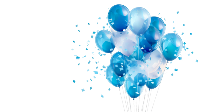Blue balloons