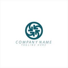 Abstract people symbol in shape of a lamp, vector template
