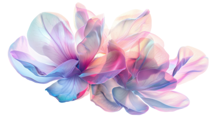 Iridescent flower