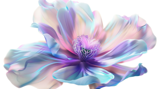 Iridescent flower