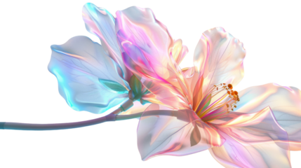 Iridescent flower