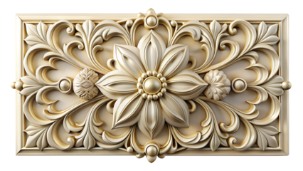 wall plaster decor 3d isolated on a background