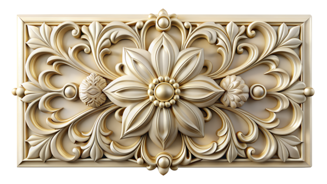 wall plaster decor 3d isolated on a background