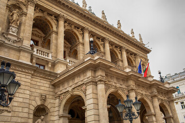 State opera in Budapest in May 2023.High quality photo.