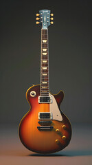 Studio shot of retro styled electric guitar