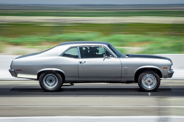 fast drift car drifting with smoke smokey tires on asphalt, speeding car vehicle driving