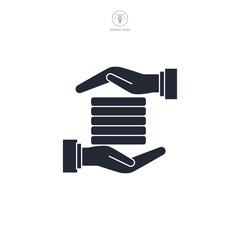 Exchange Icon theme symbol vector illustration isolated on white background