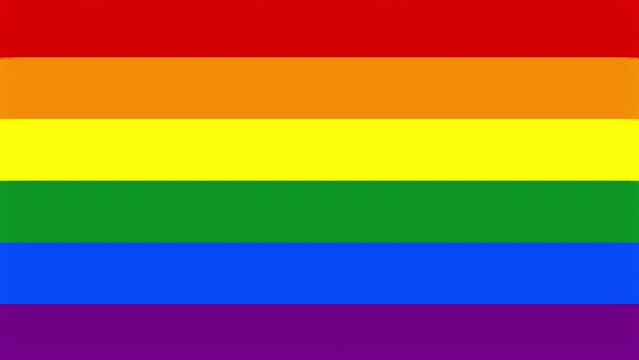 Progress Pride Flag LGBTQ Rainbow Ball Animation
