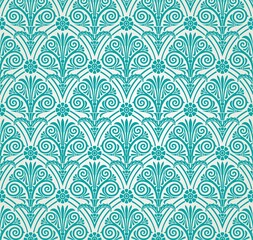 traditional paisley floral pattern , textile swatch , India	