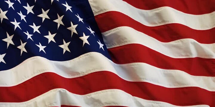 American flag featuring a unique quilt pattern, combining stars and stripes in a vibrant red, white, and blue design. Perfect for celebrating patriotic events like Independence Day 