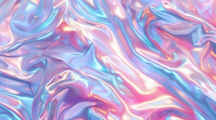 Fototapeta premium A pattern with holographic liquid of pink, blue and purple colors.