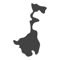 West Bengal map illustration
