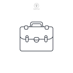 Briefcase Icon theme symbol vector illustration isolated on white background