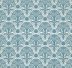 traditional paisley floral pattern , textile swatch , India	