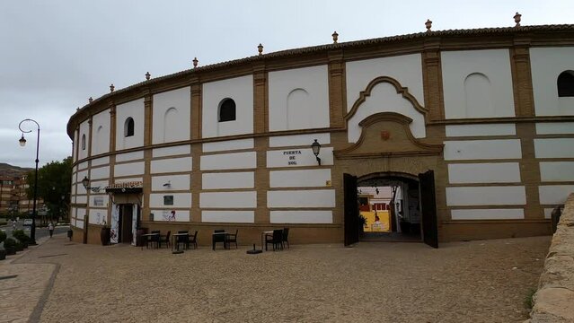 Bullring or plaza de toros building in Antequera, Spain