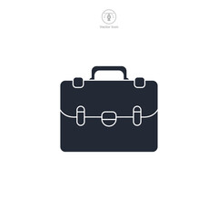 Briefcase Icon theme symbol vector illustration isolated on white background