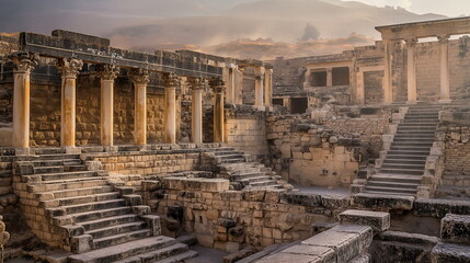 Beit Shean close-up  Taking a close-up view of Bei_012