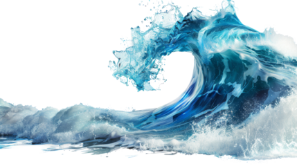 Ocean blue wave