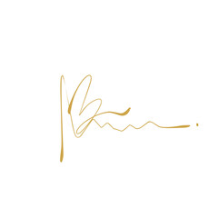 Hand drawn signature 