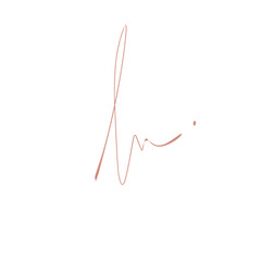 Hand drawn signature 