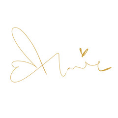 Hand drawn signature 