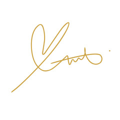 Hand drawn signature 