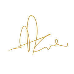 Hand drawn signature 