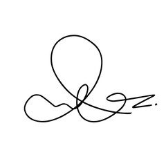 Hand drawn signature 