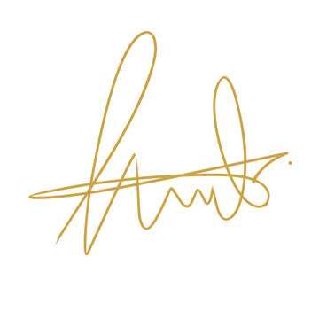Hand drawn signature 