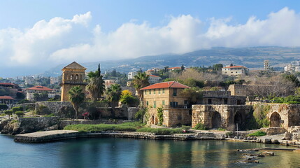 Obraz premium Byblos close-up Taking a close-up view of Byblos _006