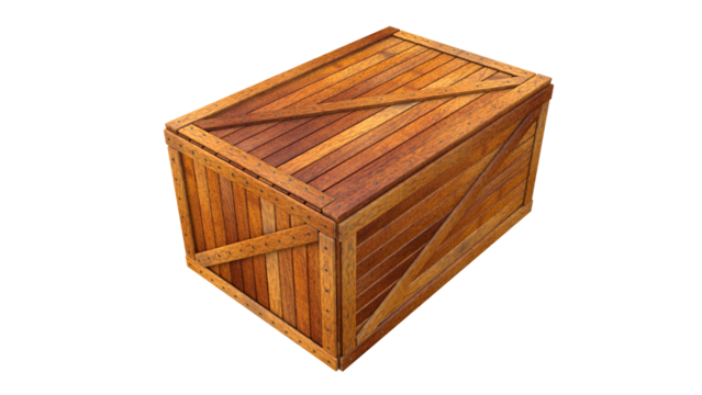 Caixa container de Madeira