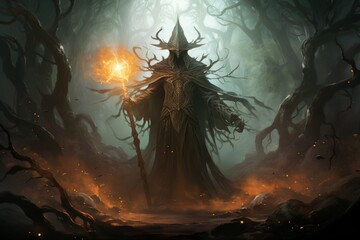 A wise and ancient elven archmage, wielding spells of immense power and unparalleled wisdom. - Generative AI