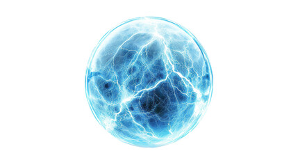A blue electricity ball 