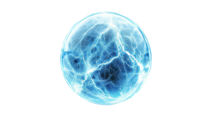 A blue electricity ball 