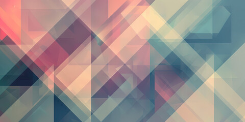 Fototapeta premium Kontinuierliche geometrische Dreiecksformen mit weichen Farbverläufen