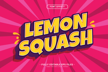 bright and vibrant color text effect with fun beverages logo design style