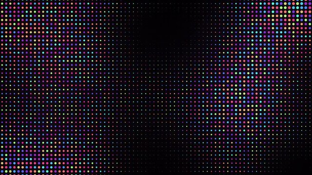 Abstract background animation of form particulars with wavy effect, perfectly usable for a wide range of topics, 4K seamless loop video template