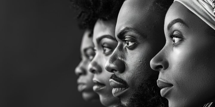 Black History Month. Honoring the legacy, achievements, and contributions of african american community throughout history. Confronting discrimination, promoting equality, fostering social change.
