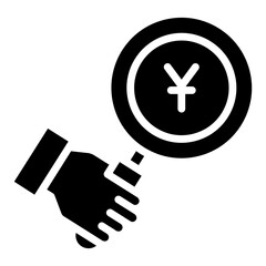 Fototapeta premium Creative design icon of money search