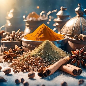 variety of spices