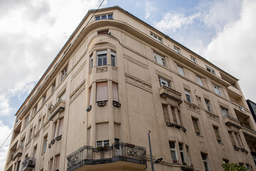 Historic buildings in the streets of Budapest.May, 2024