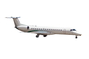 Real Private Airplane on Transparent Background