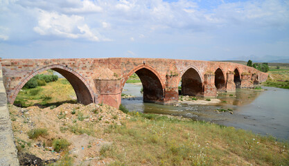 Coban Dede Bridge is located in Erzurum, Turkey. It was built in 1298.