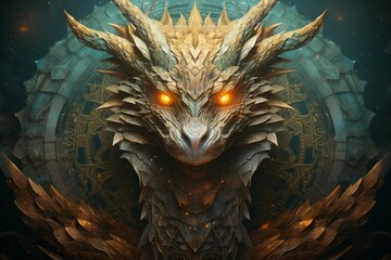 A wise and ancient dragon, with scales that shimmer in the sunlight and the power of ancient magic. - Generative AI
