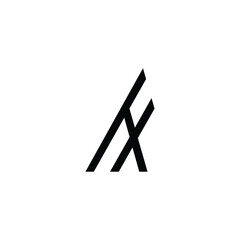 Alphabet letters Initials Monogram logo HX, XH, X and H