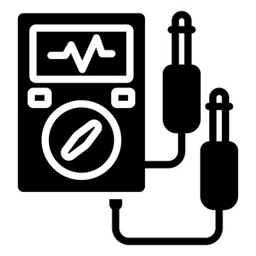 A creative design icon of voltmeter 

