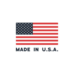 Made in USA badge icon. Vector illustration