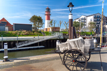 Der Leuchtturm von Büsum an der Nordsee